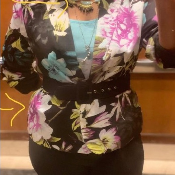 WORTHINGTON print blazer size XL - Picture 2 of 8